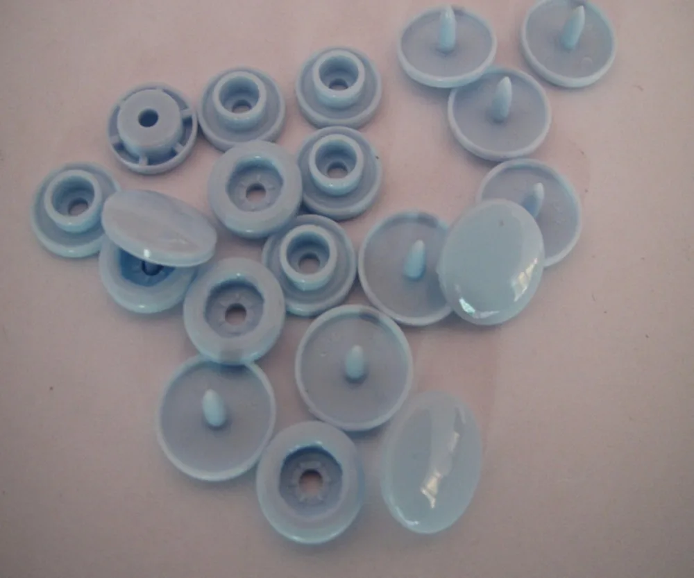 

Free shipping 20 sets KAM snap button for sewing baby color plastic fastener snap button B20 Pastel Blue color