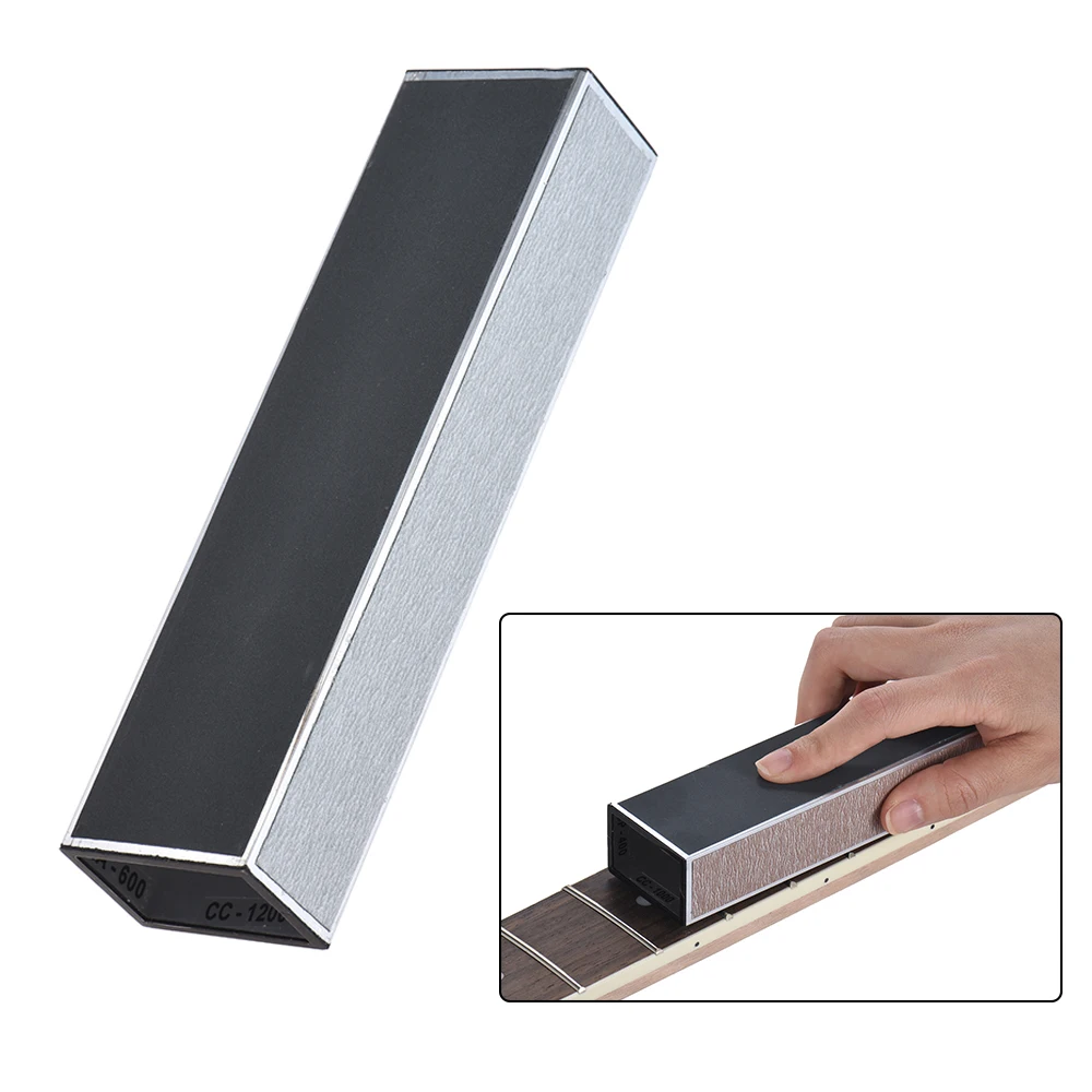 

Guitar Neck Sanding Guitar Fret Leveler Leveling Beam Luthier Tool Metal Material with Sandpaper Guitar Parts & Accessories