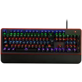 

Keyclick Mechanical Gamer Keyboard 107 Keys 12 Color RGB LED Backlit Gaming Keypad PC Accessroies for Overwatch