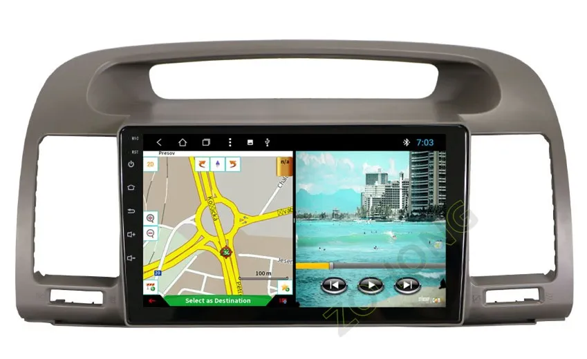 Top 2.5D 9inch Octa Core Android8.1 For Toyota Camry 2002 2003 2004 2005 2006 CAR DVD Player Navigation gps satnav Radio wifi BT MAP 21