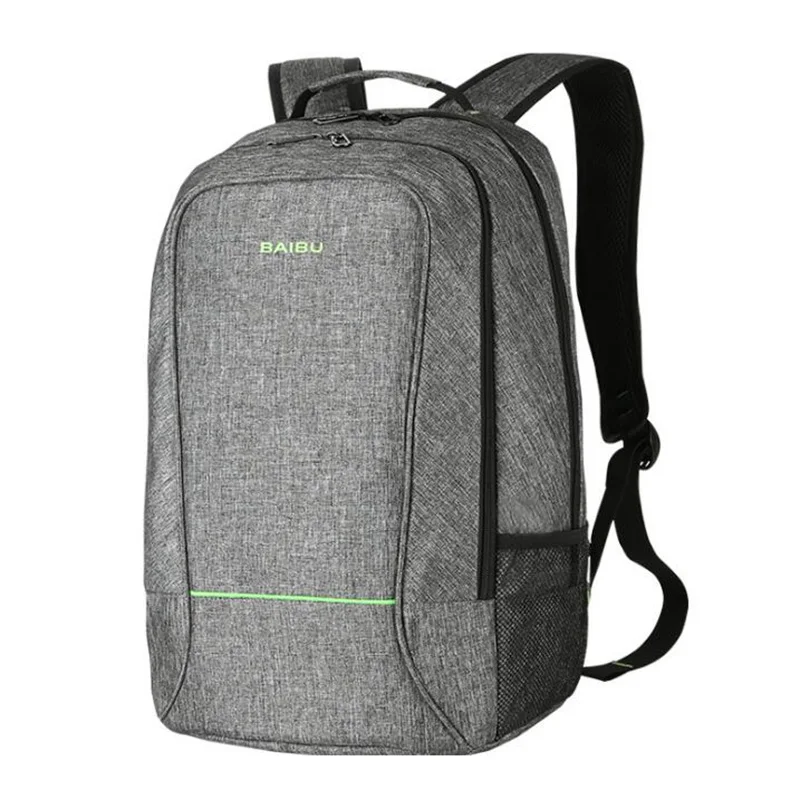

BaiBu Fashion Travel Backpack Men USB Charging Laptop Backpack School Bags For Teenagers Designer Waterproof Backpack Women Bag