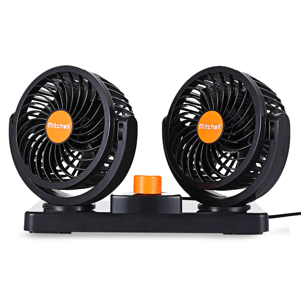 Mitchell DC 24 V Мини двойной вентилятор автомобиля 2 шестерни 360 градусов вращающийся