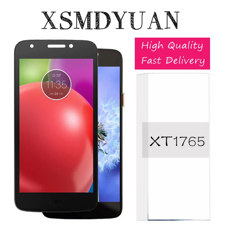 

No Dead Pixels 100% Tested 5.0'' IPS LCD For Motorola MOTO E4 LCD Display XT1765 Touch Screen Digitizer Assembly Replacement