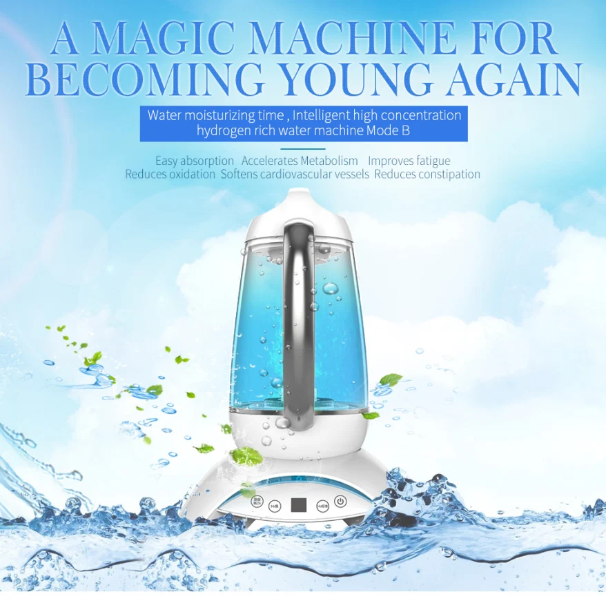 SPE PEM  home use active h2 water generator commercial hydrogen water machine