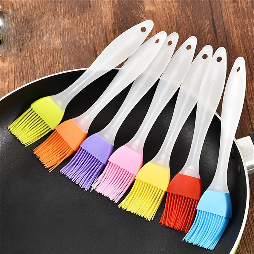 Newest Multi Functional Silicone Baking Bakeware Bread Cook Brushes Pastry Oil BBQ Basting Brush Tool for kitchen #3d13 (16)