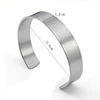Laser Stainless Steel Bracelet For Women/Men Black/Gold/Silver Color Cuff Bangles Open Bracelet Femme Fashion Accessories 3