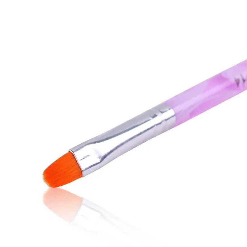 Elecool 7 шт. прозрачная акриловая ручка для маникюра УФ гель кисточка для ногтей художественная Живопись Кисть для рисования Инструменты для фототерапии