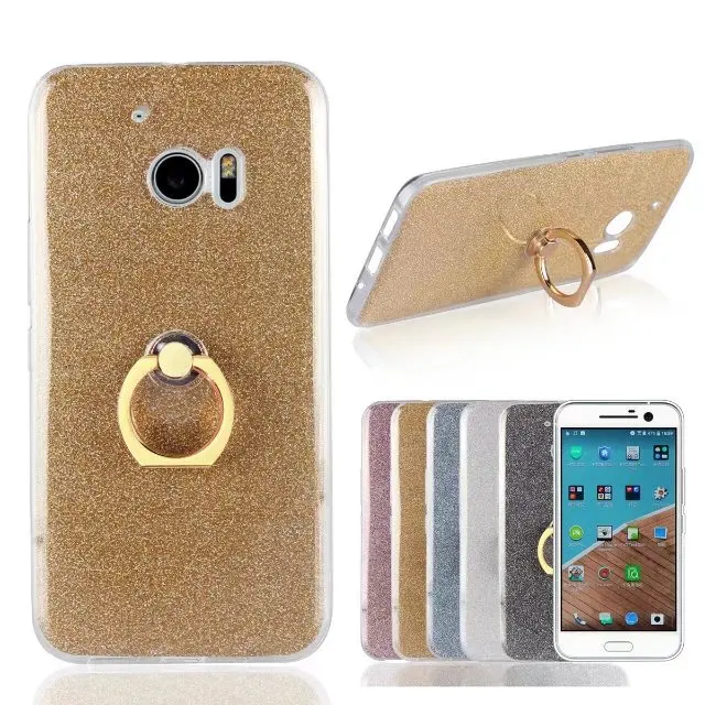 Роскошный блеск Bling мягкий чехол для HTC один M10 стенд держатель крышки Телефонные