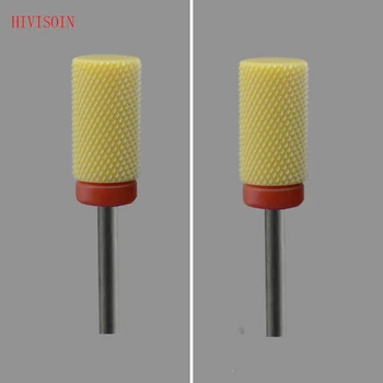 

2 Pcs/Lot Yellow Ceramic Nail Drill Bit - Small Barrel Bit - F (2093.060)