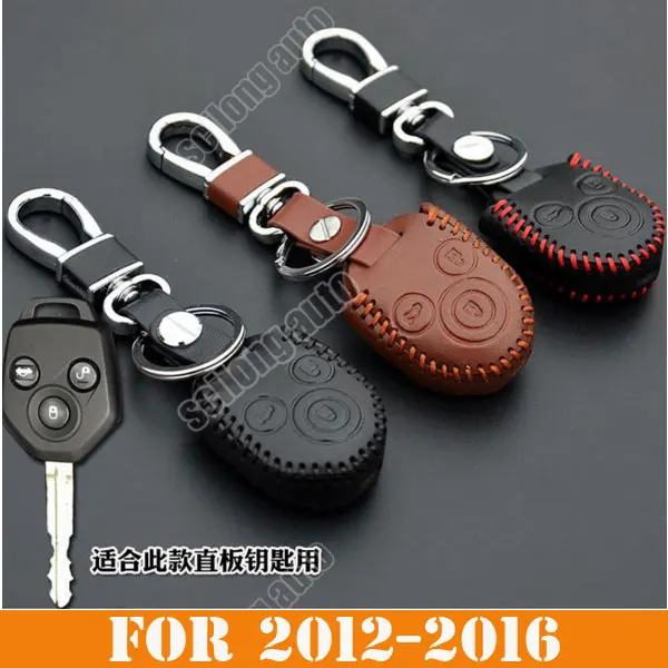 

SIKALI SKL Black Key Case set Holder Bag Chain Smart Key Bag 1PC fit For subaru Forester xv outback