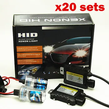 

wholesale 20 kits DC 12V 55W XENON H1 H3 H7 H11 9005 9006 880 881 single beam headlight kit