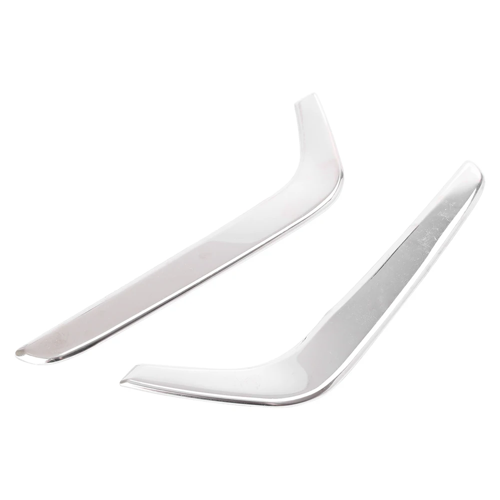 2PCS Auto Car Front Fog Light Decoration Eyebrow Cover Trim For Honda CR-V 2017 Stainless Steel