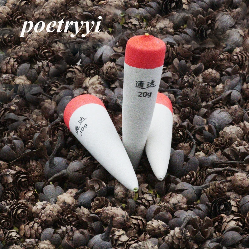 POETRYYI 1 قطعة 15g 20g 30g الطفو إيفا مضمنة بوبر تعويم المياه المالحة الصيد يطفو السلور بايك لايف الطعم تعويم 30