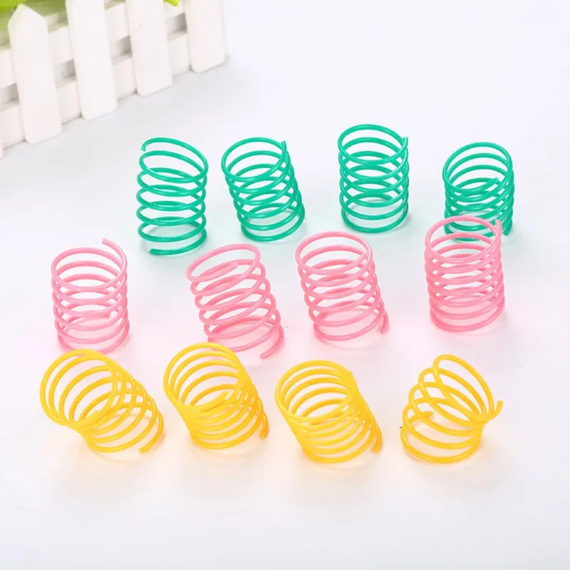 

10 pcs/lot Pet Cat Plastic Toy Ball Pet Wide Durable Plastic Colorful Cat Playing Toys Pet Supplies Random Color