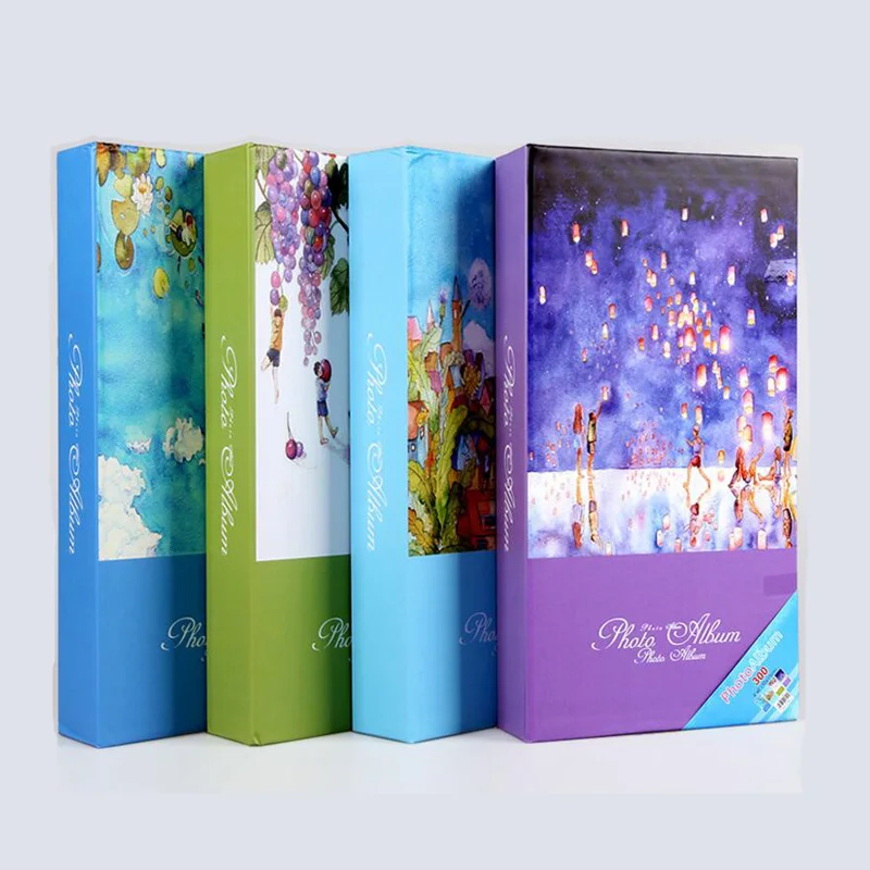 

Casegrace 300 Sheets Large Family Photo Album Interleaf Type Flower General Photo Albums Scrapbook Family Wedding Memory