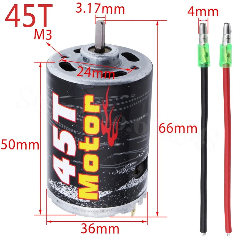 RC Electric Motor 23T 35T 45T 55T 60T Brushed 540 RS540 3.175mm Shaft