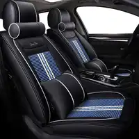 Luxury หนังผ้าไหม universal รถยนต์สำหรับ Skoda Octavia 2 a7 a5 Fabia Superb Rapid Yeti super cars อุปกรณ์เสริมสไตล์