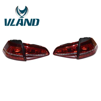 

VLAND Factory For Car Tail Lamp For Golf MK7 Tail Light For 2013 2014 2015 Golf7 Gti LED Taillight All LED Design+Plug And Play