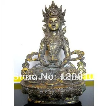 

bir 00444 Tibet Buddhist Amitayus buddha bronze statue