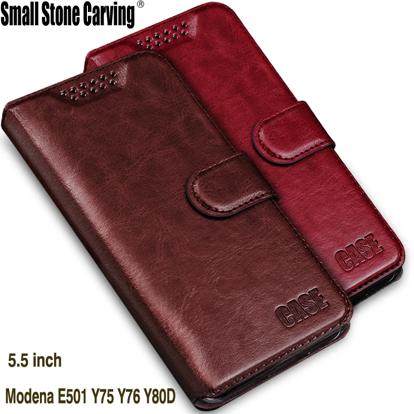 

Luxury flip leather Mobile Phone Case for Coolpad Modena E501 Y75 Y76 Y80D 5.5" phone cases Soft Silicone Cover Fundas Coque