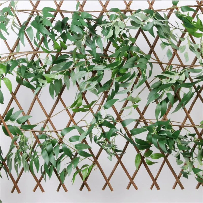 Искусственная ива лоза искусственное растение для украшения свадьбы plantas искусственные листья гирлянда ротанга lierre искусственное