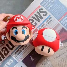 Милый мультяшный силиконовый чехол для apple, Bluetooth, беспроводные наушники, чехол для AirPods, прекрасная гарнитура, зарядная коробка, защитный чехол, чехол