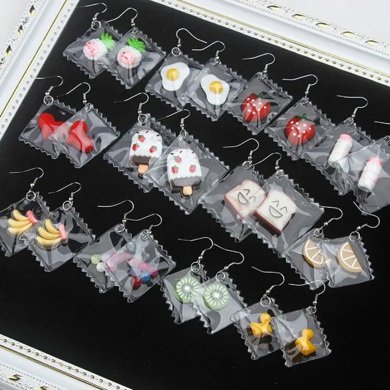 

Korean Fashion Cute Jewelry Trendy Style Lovely Girls Party Transparent Dangle Earrings Elegant Fashion Jewelry Earrings