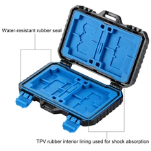 Водонепроницаемое 27 хранение карт коробка для карт комната CF/TF/SD/футляр для сим-карты держатель карта памяти Чехол черный поддержка для Прямая