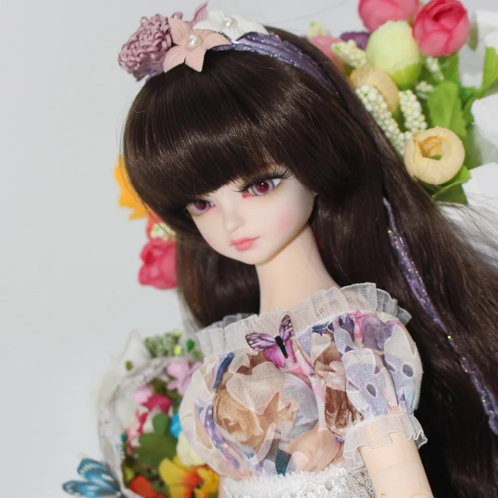 

free shipping forturn days only for 1/4 bjd 45cm doll dress princess suit clothes stocking headdress MMGIRL BJD DOLL