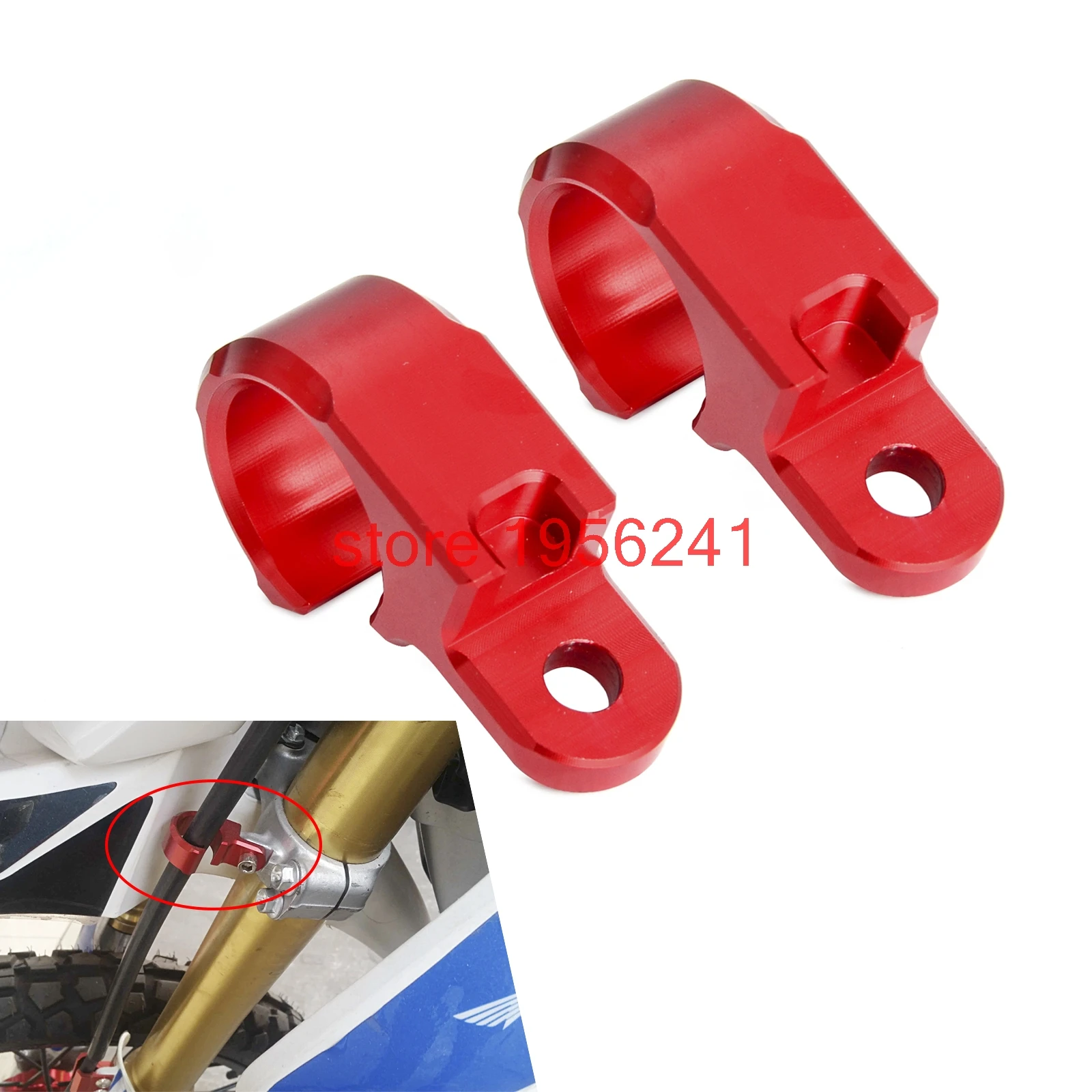 Red Gear Lever/Red Brake Pedal/Gold Bling Kit Fit Honda CRF250R 2015 2016