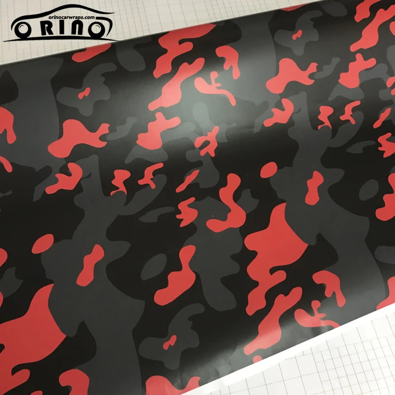 Black Red Vinyl Film Sticker-2
