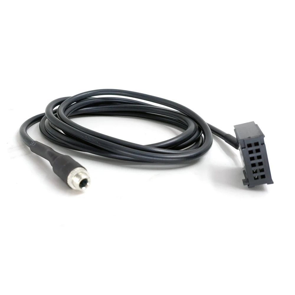 Biurlink Aux In To 3 5 мм MP3 аудио разъем свинцовый кабель для iPhone Ford 6000 CD 12Pin Changer Socket|Кабели