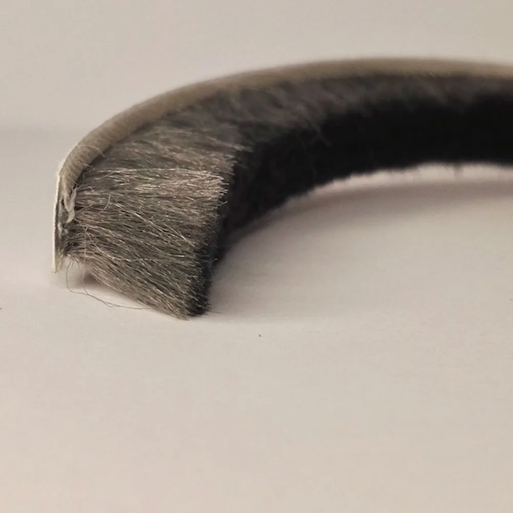 Self-adhesive Felt Draught Excluder Wool Pile Weatherstrip Wind-proof Door Window Brush Seals Strip Gap Blocker 9x15mm 10m Gray