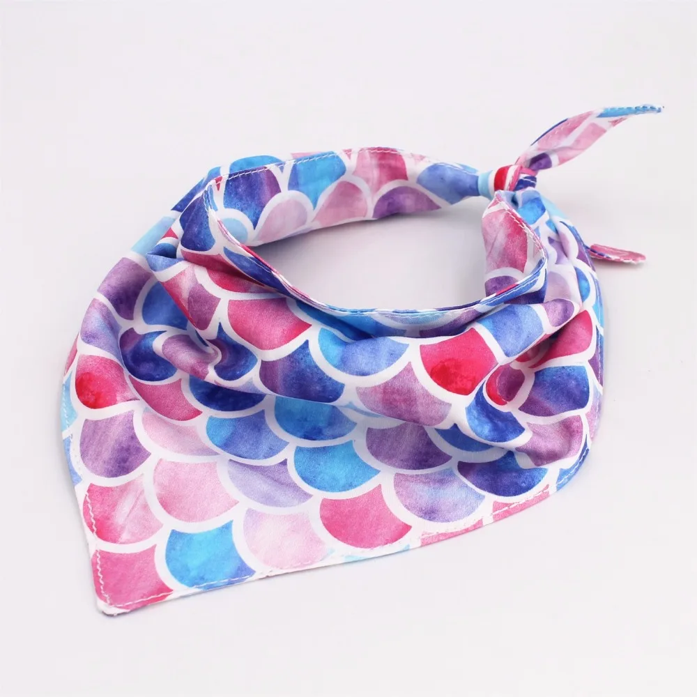 Tanie Syrenka chustka dwustronna chustka dla psa muszka, akcesoria dla zwierząt domowych na prezenty