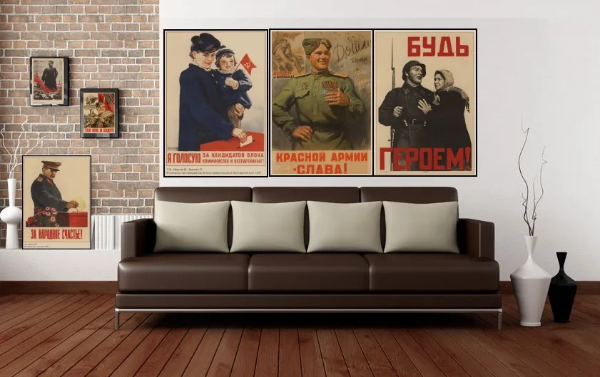 

World war II Russian Comrade Joseph Stalin Leninist political propaganda Soviet Union USSR CCCP poster Retro wall Poster decor