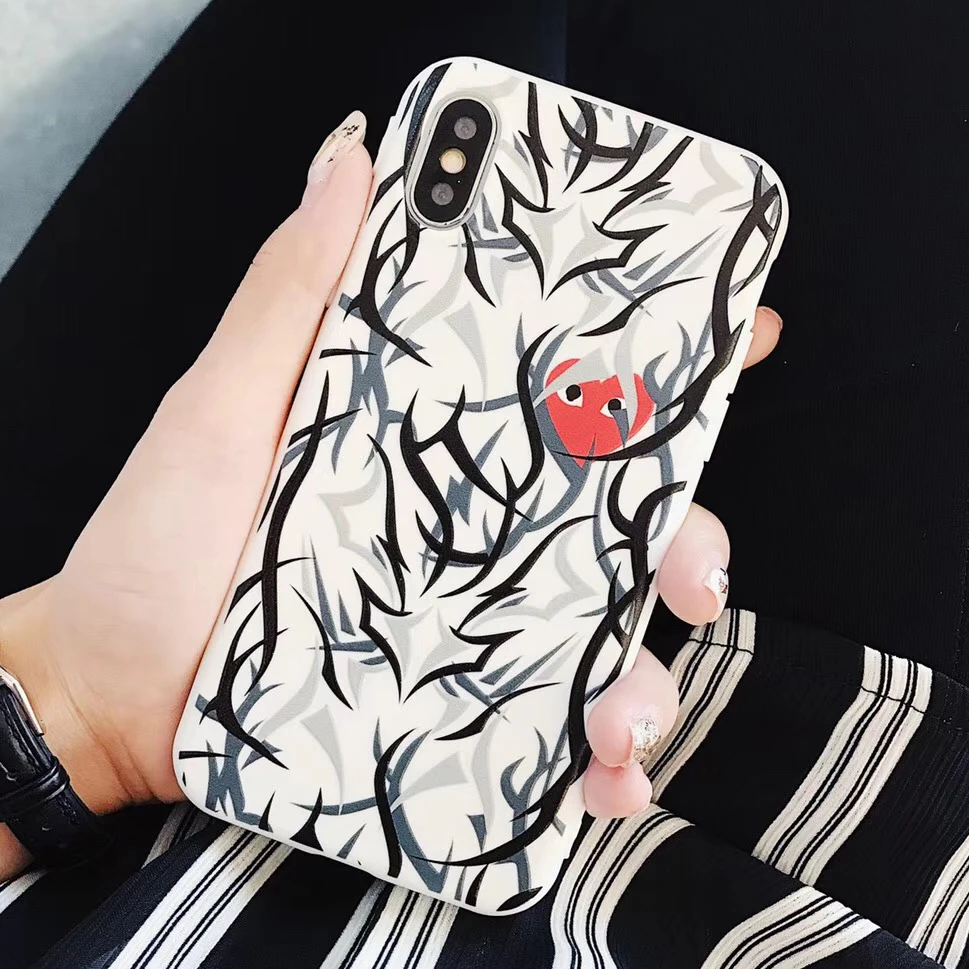 Чехол для телефона iphone XS MAX силиконовый чехол Jing Thorn Heart Eye XR X S | Мобильные телефоны
