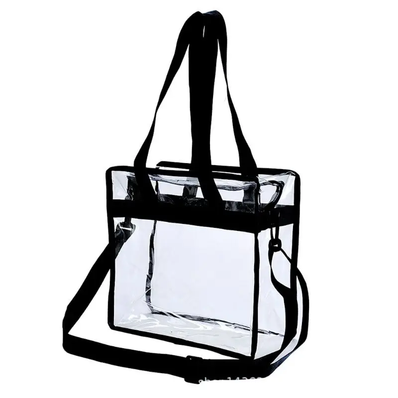 

Fashionable Transparent Bags Large Capacity Ladies Tote Women Handbag Beach Shopper Organizer Shoulder Bag