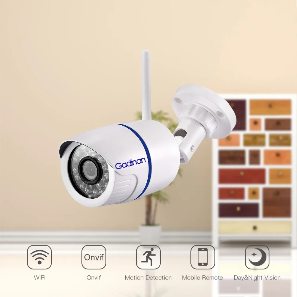 Gadinan Yoosee аудио Wifi ONVIF IP камера 1080P 720P Беспроводная сигнализация CCTV пуля наружная камера со слотом для sd-карты Макс 128G