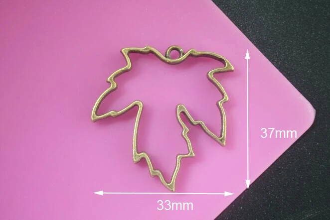 Leaf bronze 5 шт. геометрические полые прессованные цветы смолы пустые рамки Подвески Ювелирные изделия Поиск изготовления ручной работы ремесло плавающий медальон прямоугольник - Цвет: Leaf bronze