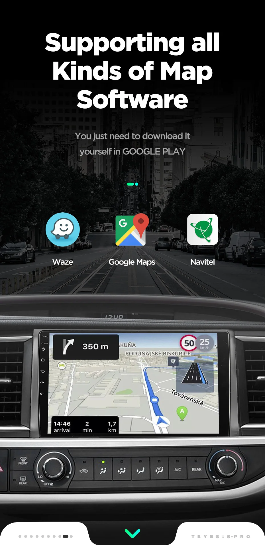 Flash Deal TEYES SPRO Car Radio Multimedia no 2 din android Video Player Navigation GPS For Toyota Highlander 2 XU50 2013-2018 18