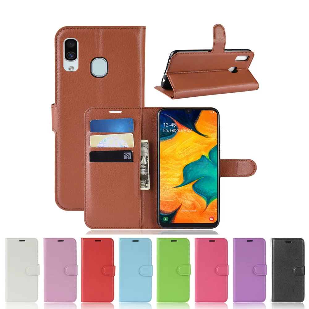 

Flip Wallet Phone Case For Samsung Galaxy A30 A50 A10 A40 A70 M10 M20 M30 A6 A8 J4 J6 J8 S9 S10 Plus A7 A9 2018 PU Leather Cover