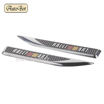 

RALLIART Logo Emblem Badge Decals 3D Metal Fender Side Car Stickers For Mitsubishi ASX Lancer Pajero Outlander L200 EVO Eclipse