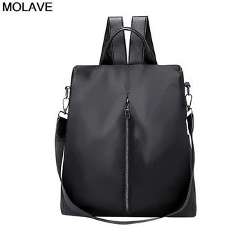 

MOLAVE Backpack Fashion Female Waterproof Backpack Classic PU Leather Solid mochila Versatile ShoulderBag sac a dos femme 15MAY6