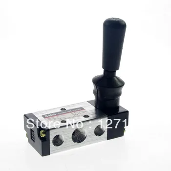 

5 Way 2 Position 3/8" BSPT Hand Lever Operated Pneumatic Valve 4H310-10