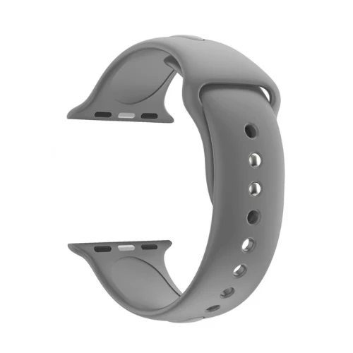 Ремешок EIMO для Apple Watch Band 44 мм 4 Iwatch band 42 мм 38 мм 40 мм спортивный силиконовый браслет на запястье ремешок для часов аксессуары - Цвет ремешка: gray
