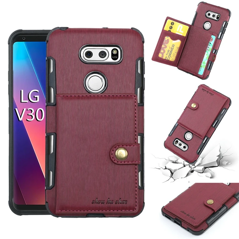 Для LG V30 Роскошный чехол-бумажник из искусственной кожи с откидной крышкой для Moto G5 G4 G5S plus держатель для карт для Moto E4 plus G4 G4plus G5plus Capa