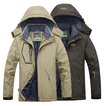 

Men New Trekking Fishing Waterproof Winter Hiking Camping Skiing Climbing Fur Outdoor mountaineering Windproof Jackets Thermal