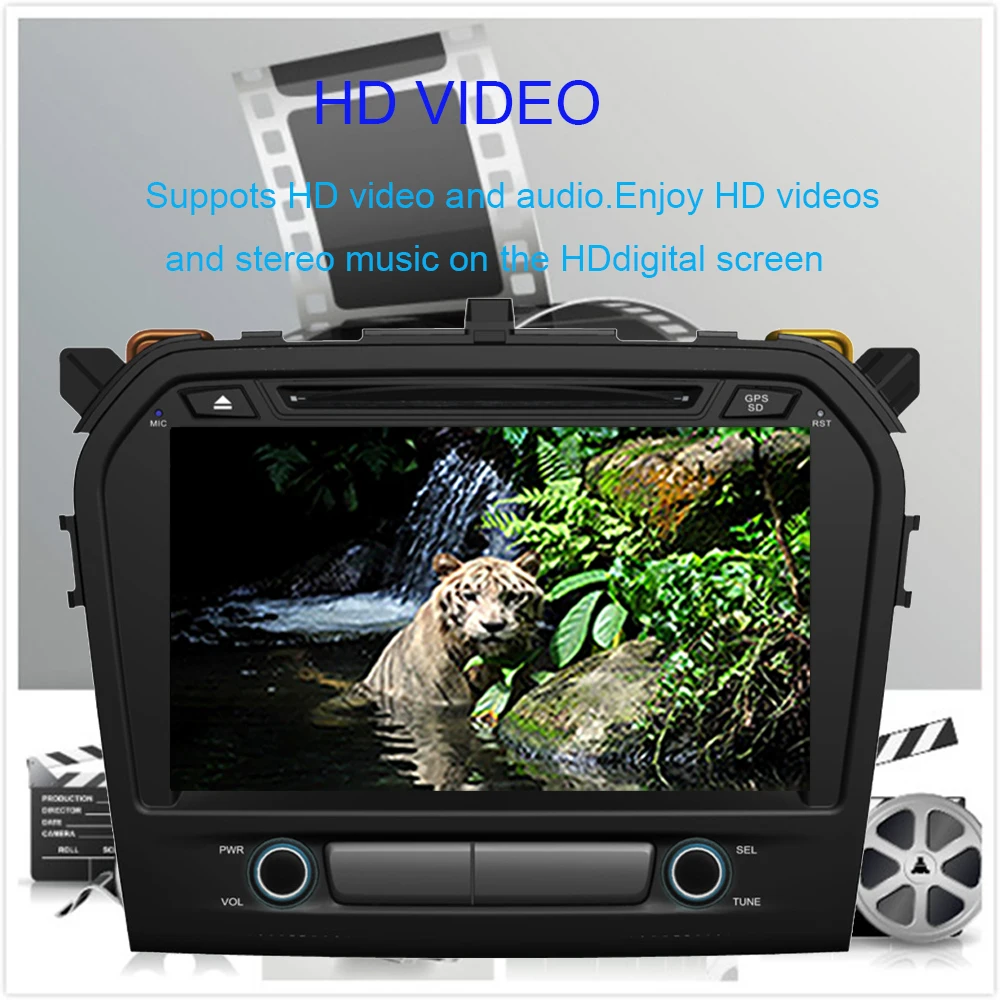 Excellent 9 Inch Android 9.0 Octa Core 4GB RAM Car Radio Stereo with Multimedia Player For Suzuki Grand Vitara 2015-2019Car GPS Navigation 3