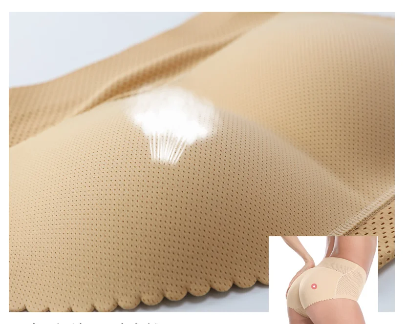 Женские сетчатые мягкие трусики Butt Lift Booty Enhancer поддельные ягодицы колодки бедра попка леди сексуальное нижнее белье черный бежевый AD0614