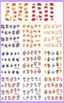 

11 PACK/ LOT WATER DECAL NAIL ART NAIL STICKER FLOWER BUTTERFLY BLE1544-1554